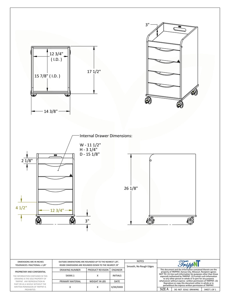 MRI Compact Cart
