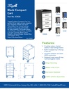 Black Polyethylene Compact Cart with Black Drawers, 14 3/8" Width x 27 7/8" Height x 18 3/8" Depth