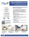 Core DX Cart White with Sliding Door