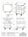 Core Pipette and Fume Hood Supply Cart
