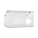 Undermount Two-Bin Large Clear Kimwipe Dispenser, Magnet Mount