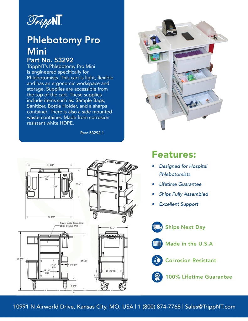 Phlebotomy Pro Mini Cart
