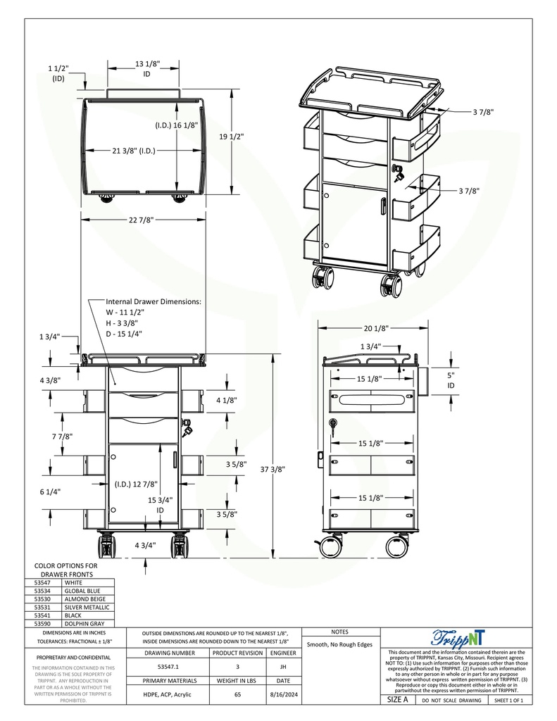 Core DX Hinged Door & Railtop