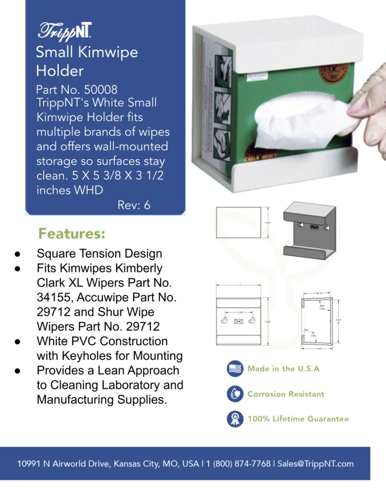 Small Kimwipe Holder