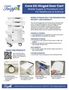 Core DX Cart with Hinged Door, Silver Metallic