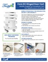 Core DX Cart with Hinged Door, Global Blue