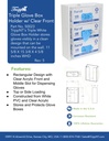 Triple Glove Box Holder with Clear Front