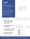 Single Glove Box Holder with Clear Front
