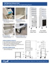 Tall Narrow Suture Medical Cart with Clear Lockable Door