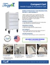 Compact 4 Drawer Lock ing Cart Sales Sheet Front Page