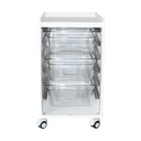 LabFlow Hood Cart with 6" Polycarb Trays