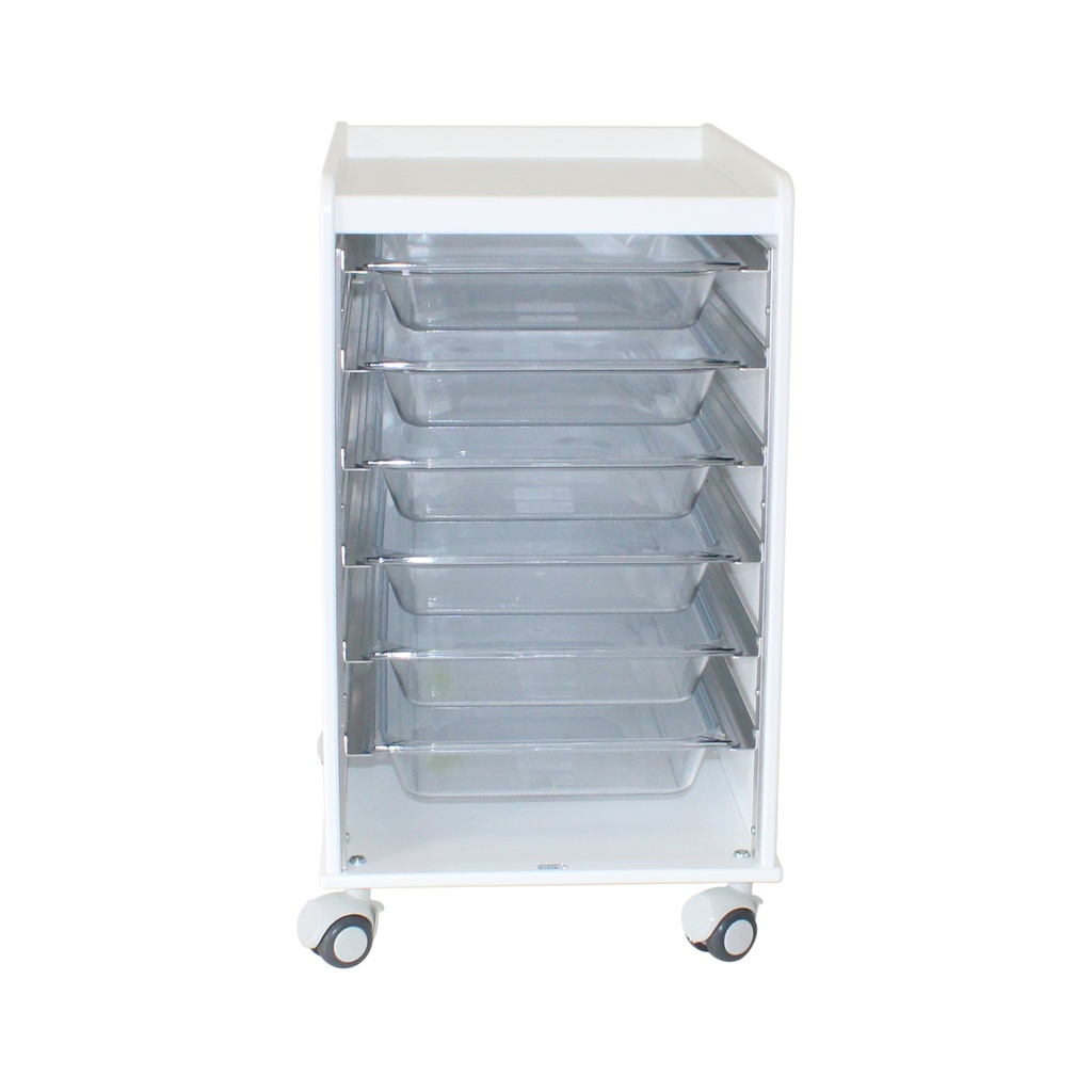 LabFlow Hood Cart with 2.5" Polycarb Trays