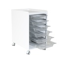 LabFlow Hood Cart with 2.5" Polycarb Trays