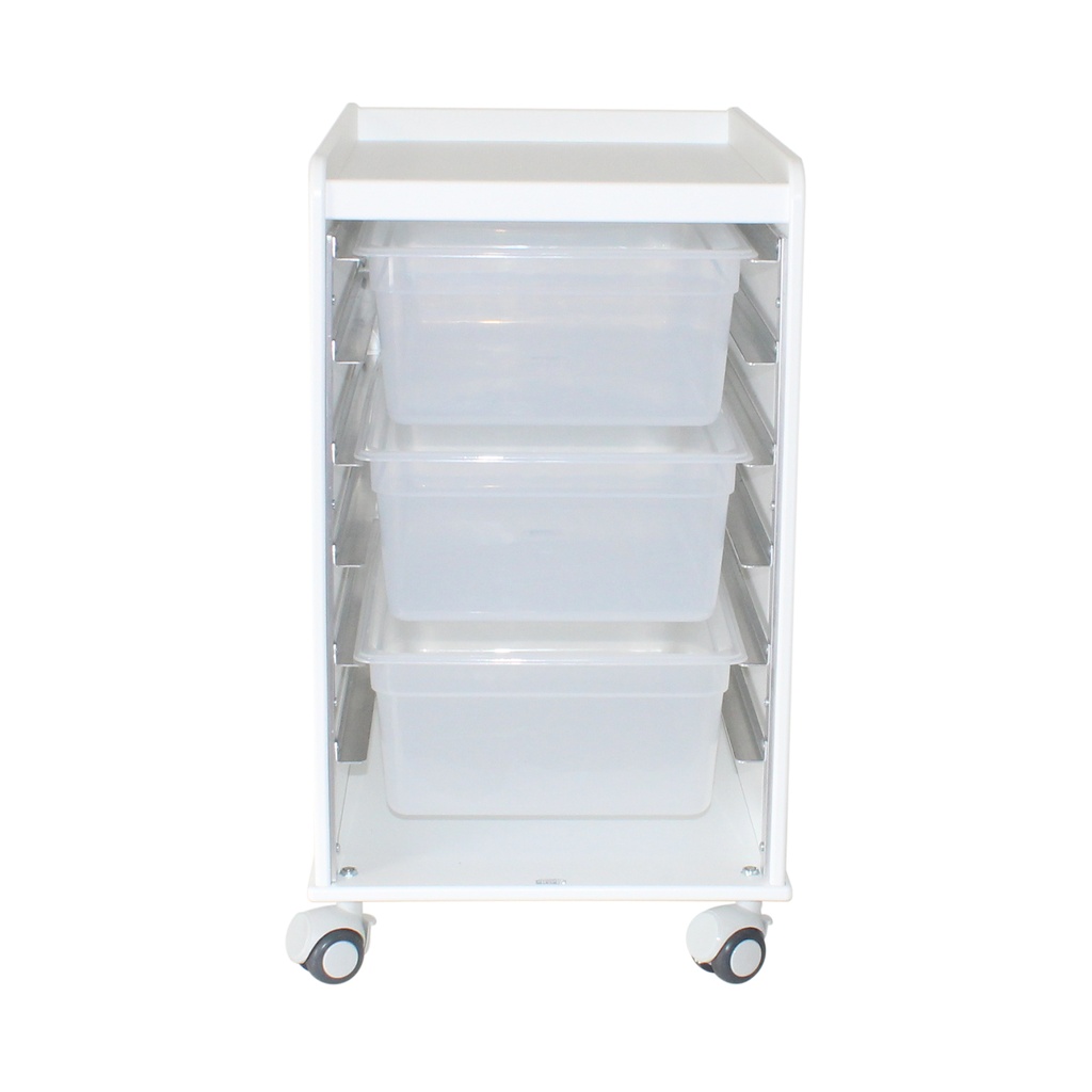 LabFlow Hood Cart with 6" Polypro Trays