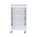 LabFlow Hood Cart with 6" Polypro Trays