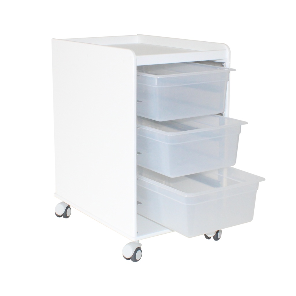 LabFlow Hood Cart with 6" Polypro Trays
