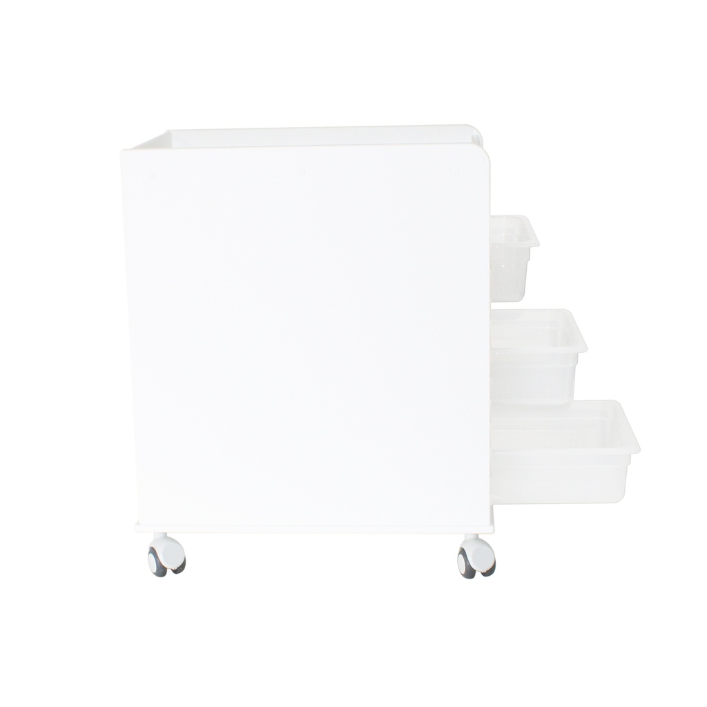 LabFlow Hood Cart with 4" Polypro Trays