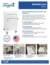 Bedside Cart, Black - Sales Sheet Front