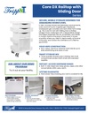 Core DX Cart Sliding Door & Railtop, Dolphin Gray