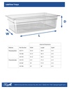 LabFlow Tray Polypropylene 6"