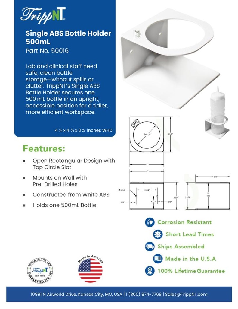 Single ABS Bottle Holder 500mL