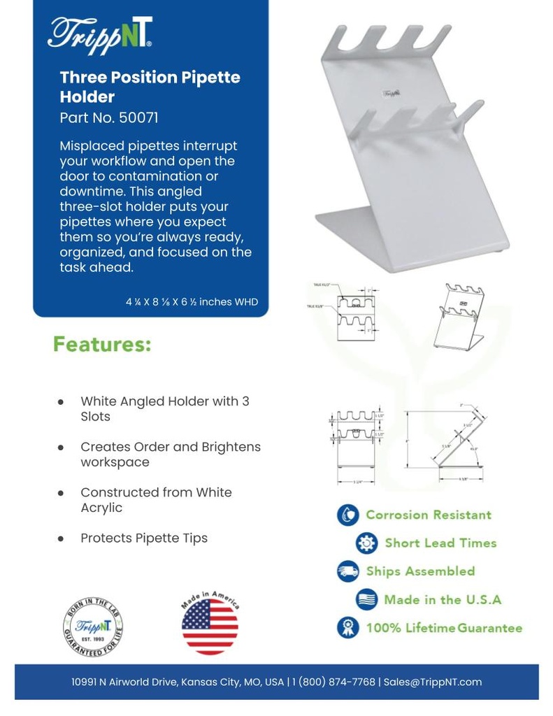 Pipette Holder 3 Position
