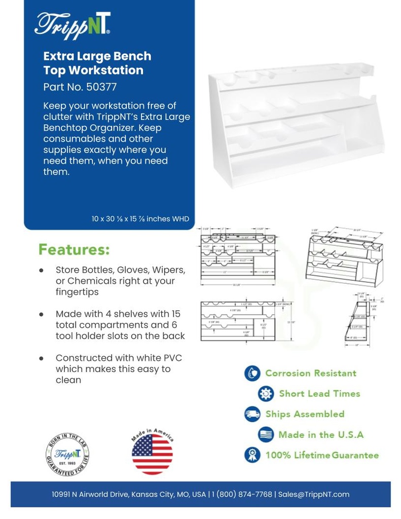 Extra Large Bench Top Workstation