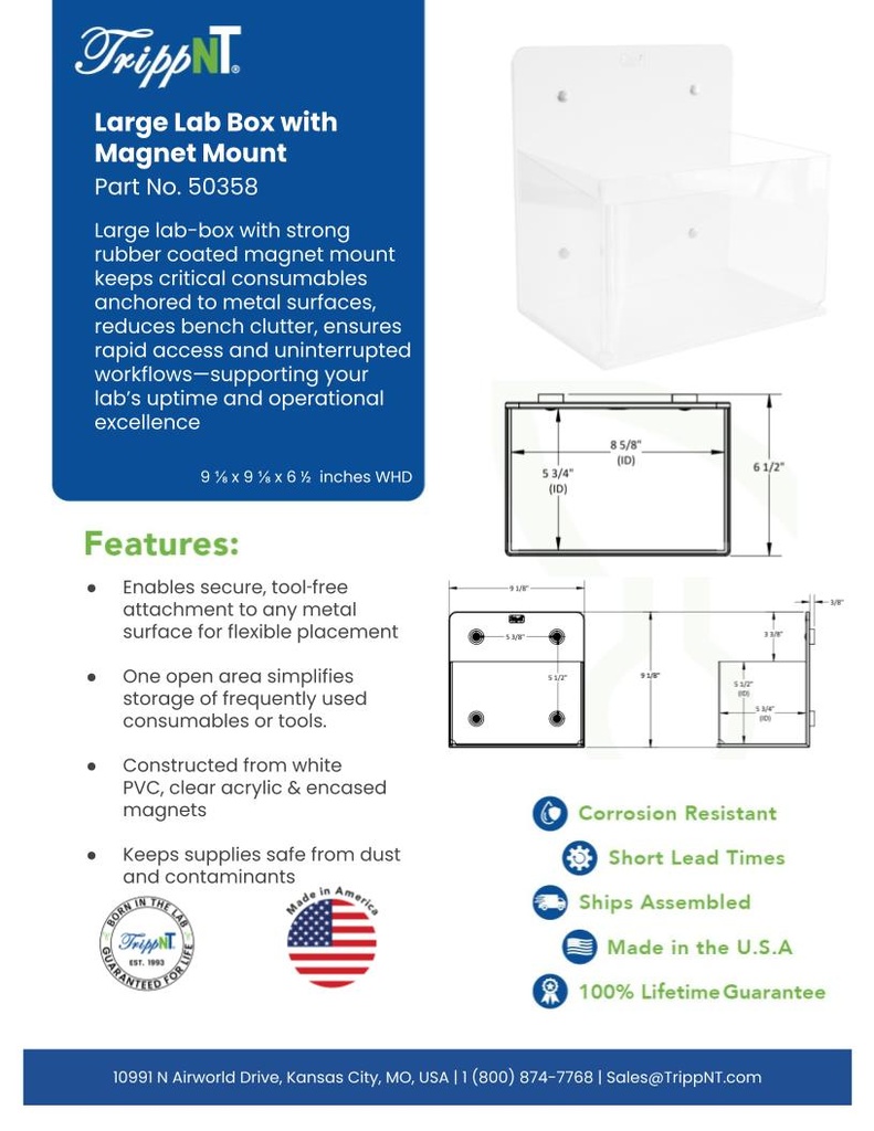 Large Lab Box with Magnet Mount