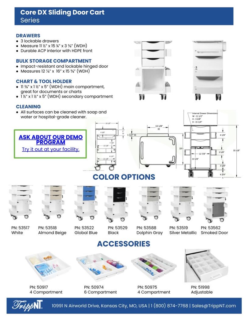 Core DX with Smoke Hinged Door