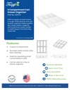 6 Compartment Cart Drawer Organizer