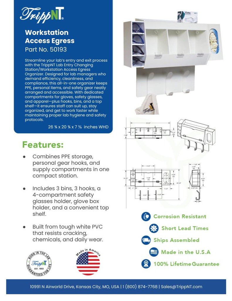 Lab Entry Changing Station