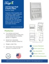 Lab Storage Shelf w/ 2 Shelf & 9 Bins