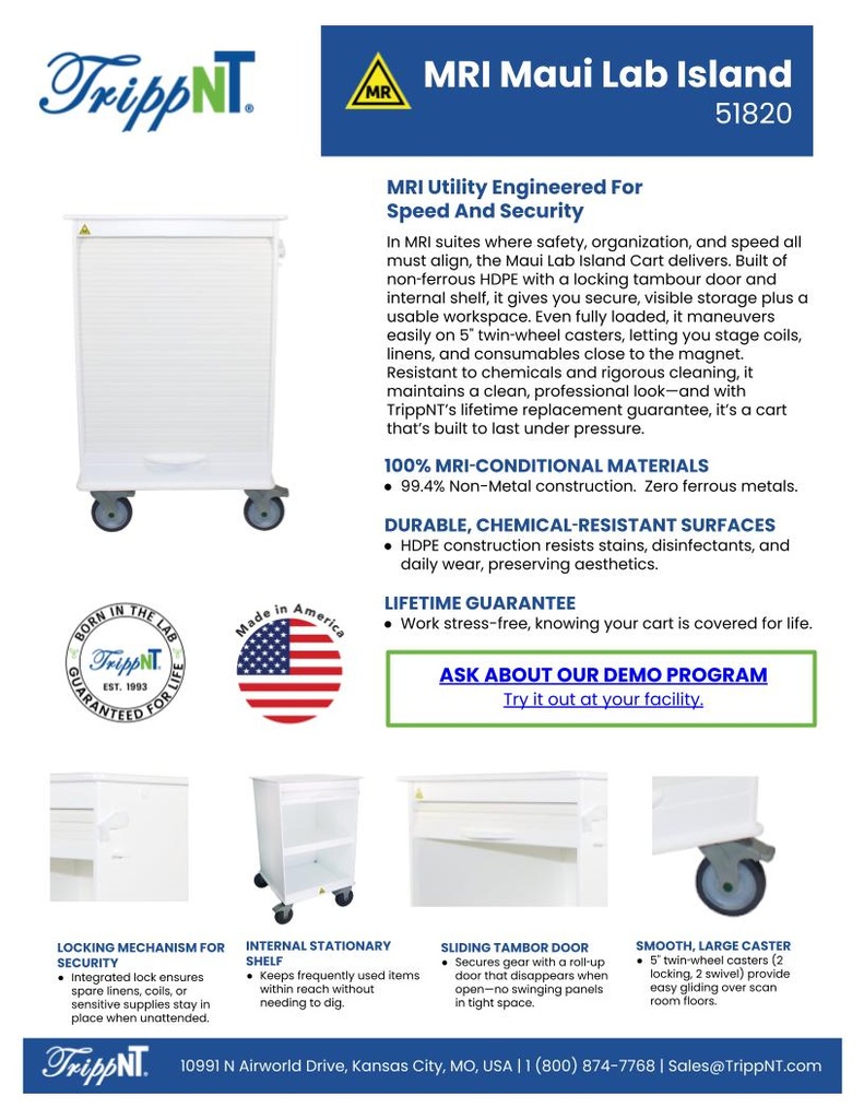 MRI Maui Lab Island Cart