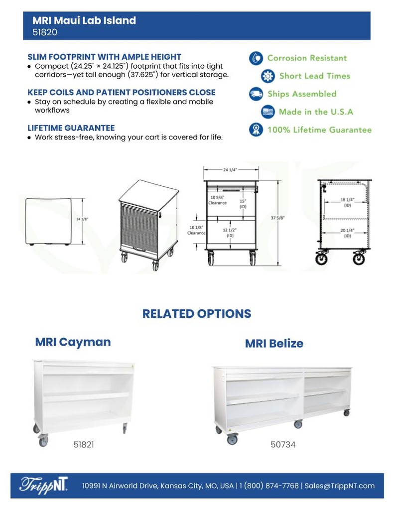 MRI Maui Lab Island Cart