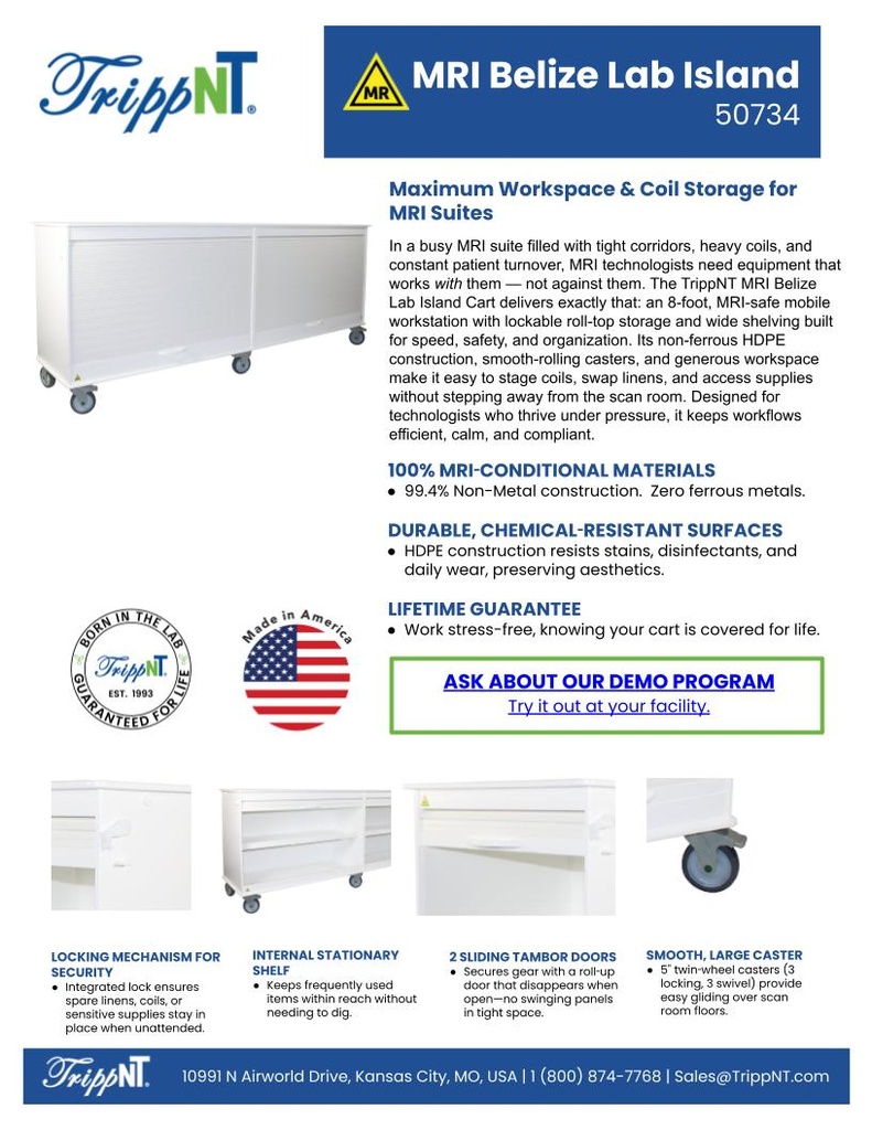 MRI Belize Lab Island Cart