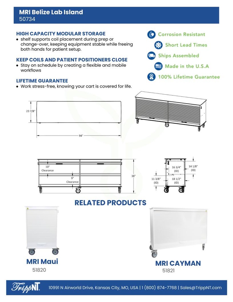 MRI Belize Lab Island Cart