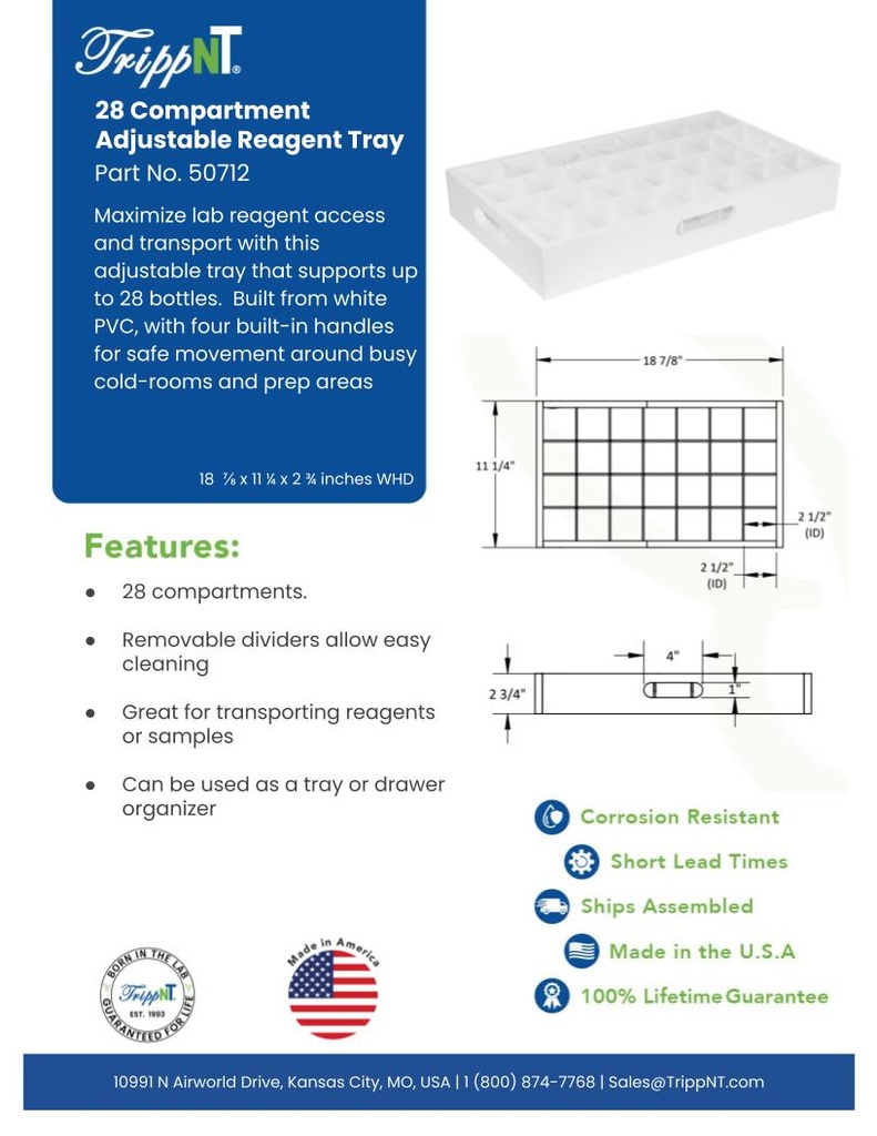 TrippNT White Adjustable Bottle Rack