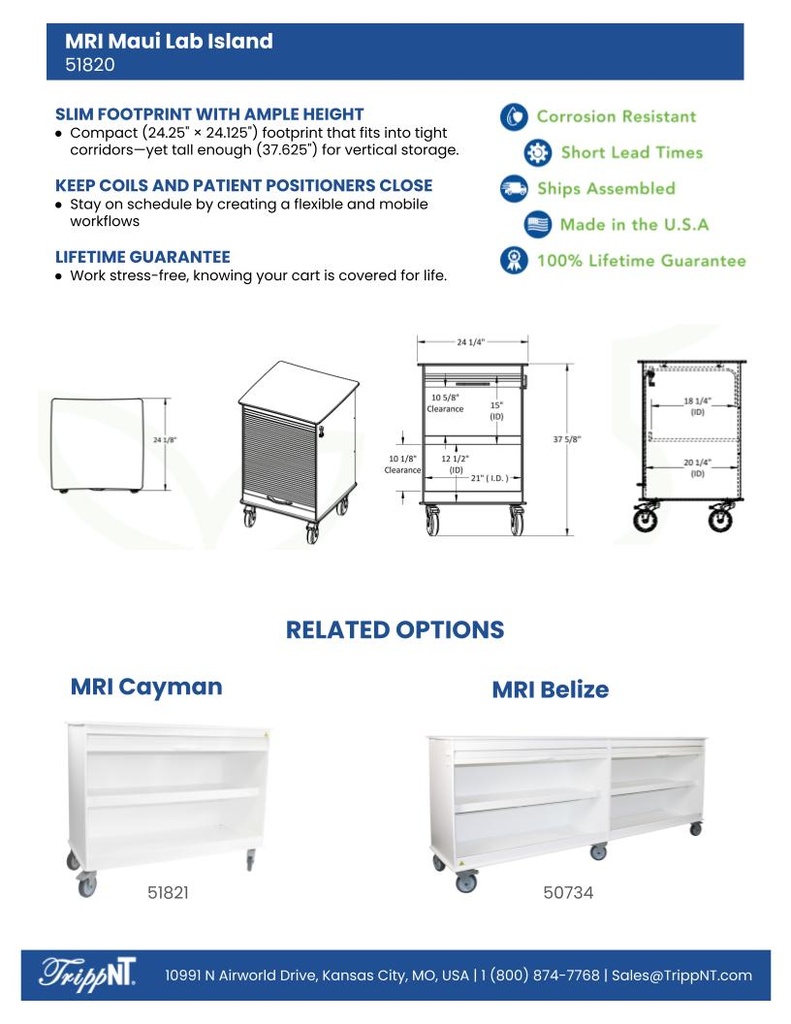 MRI Maui Lab Island Cart