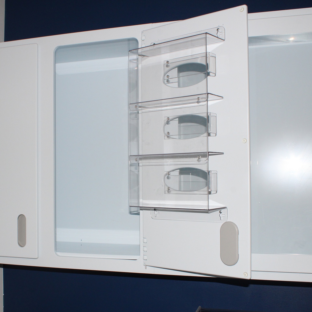 Triple Glove Box Door Mounted