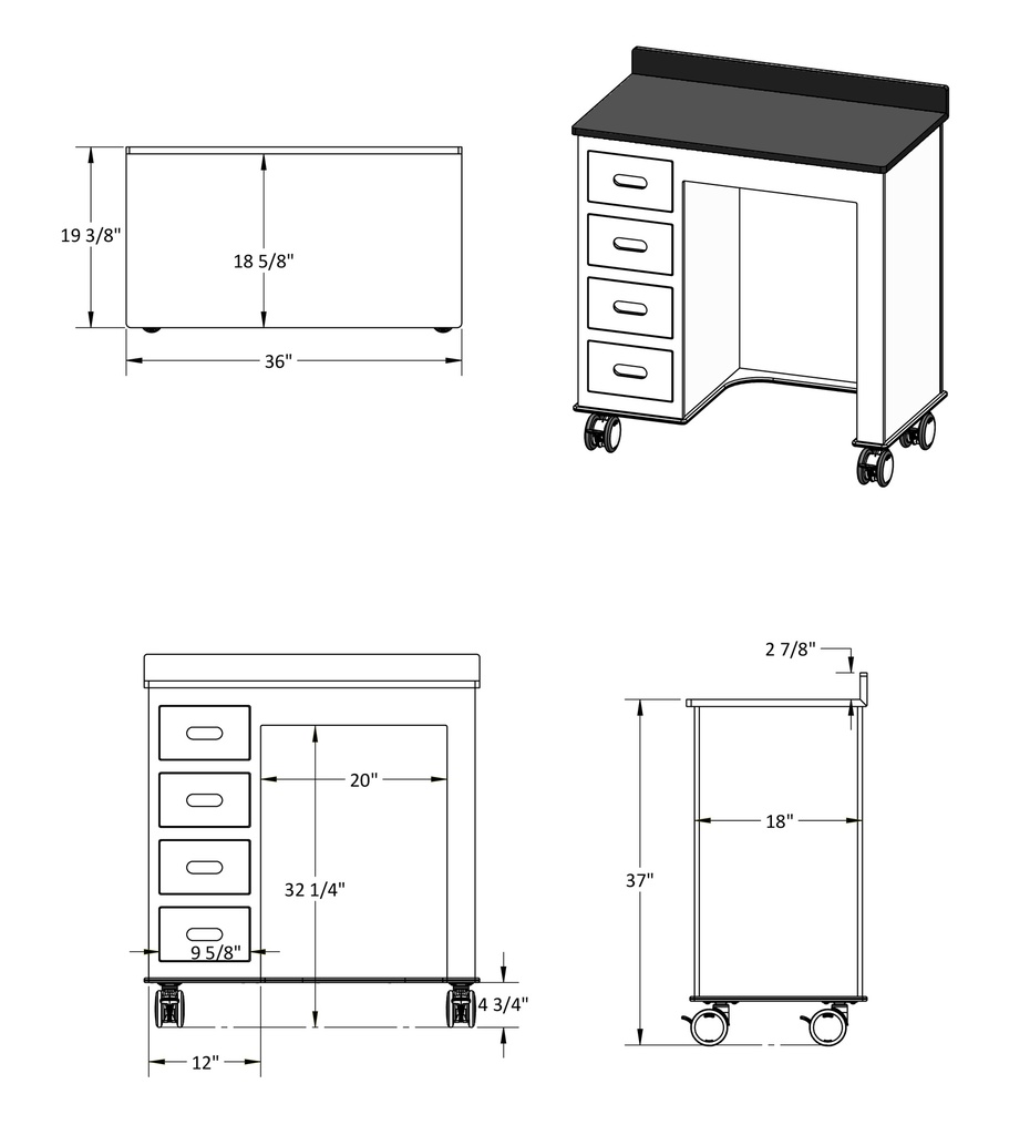 Mobile Cath Lab Desk