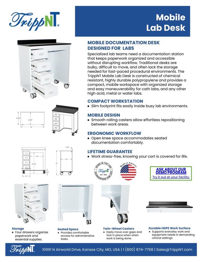 Mobile Cath Lab Desk