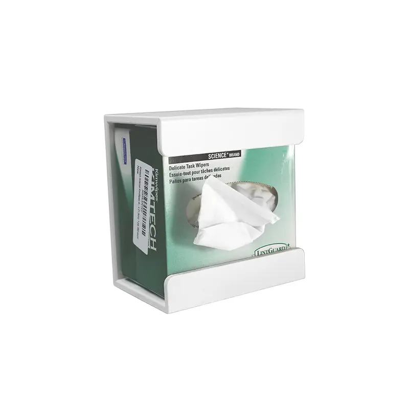 TrippNT Magnetic PVC Kimwipe Dispenser – Large Lab Wiper Holder, 15x5x4 Inches, Fits Kimwipes EX-L (White)