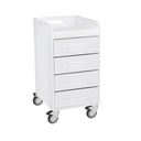Compact 4 Drawer Locking Cart
