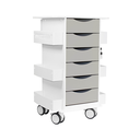 Core 6D Cart with Dolphin Gray Drawers