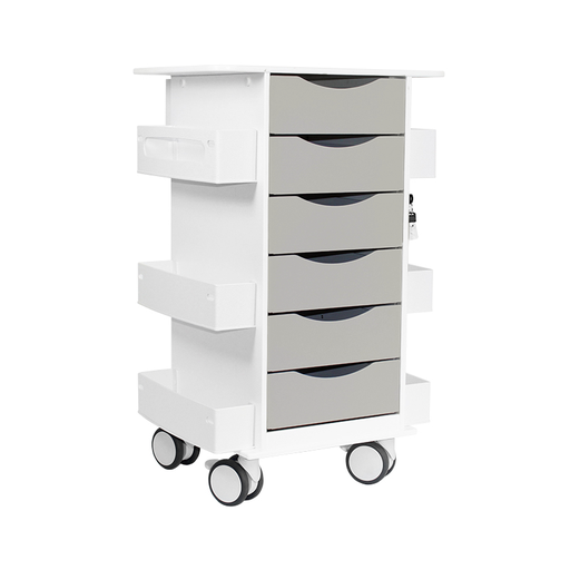 Core 6D Cart with White Drawers | TrippNT