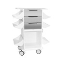 Core CL Cart with Metallic Silver Drawers
