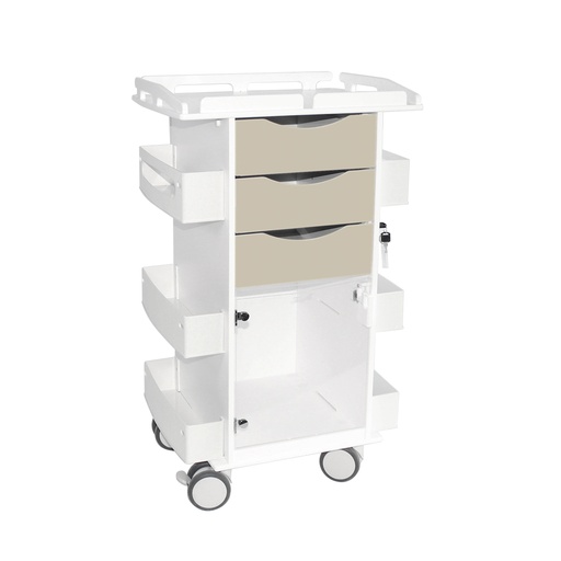 Core DX with Hinged Door & Railtop, Dolphin Gray | TrippNT
