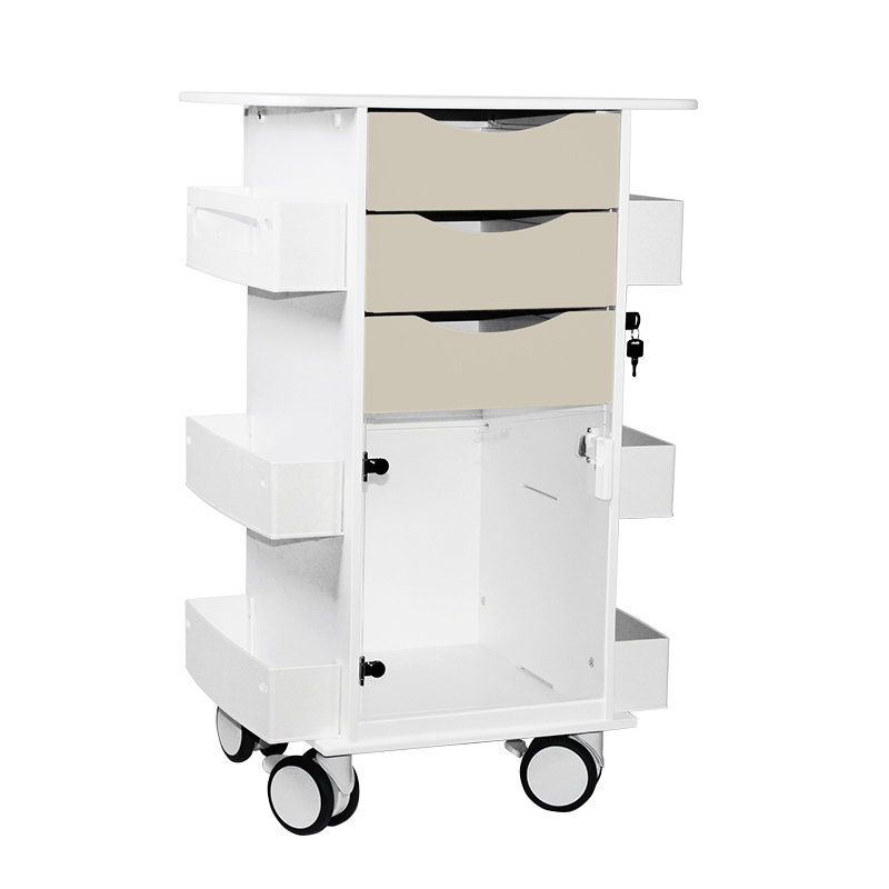 Core DX Cart with Hinged Door, Almond Beige