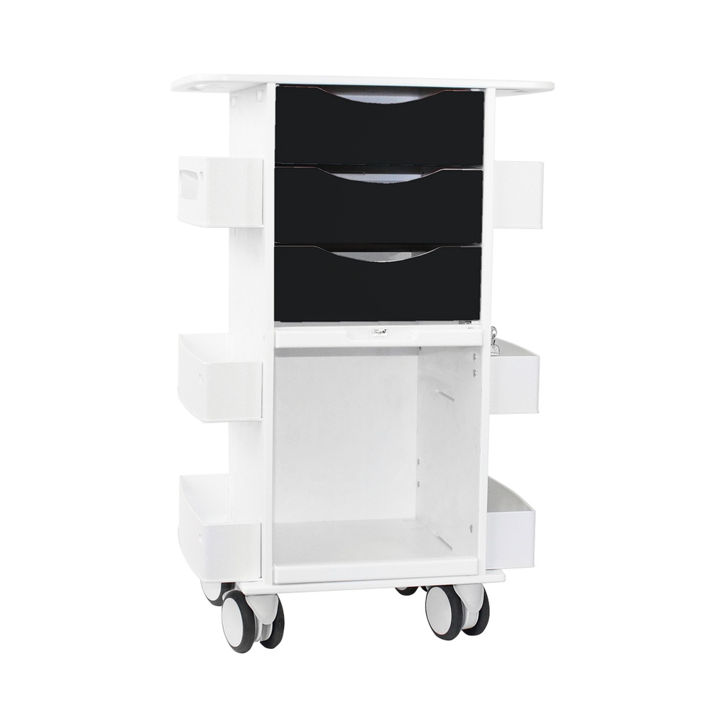Core DX Cart with Sliding Door, Black