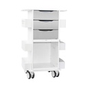 Core DX Cart with Sliding Door, Silver Metallic